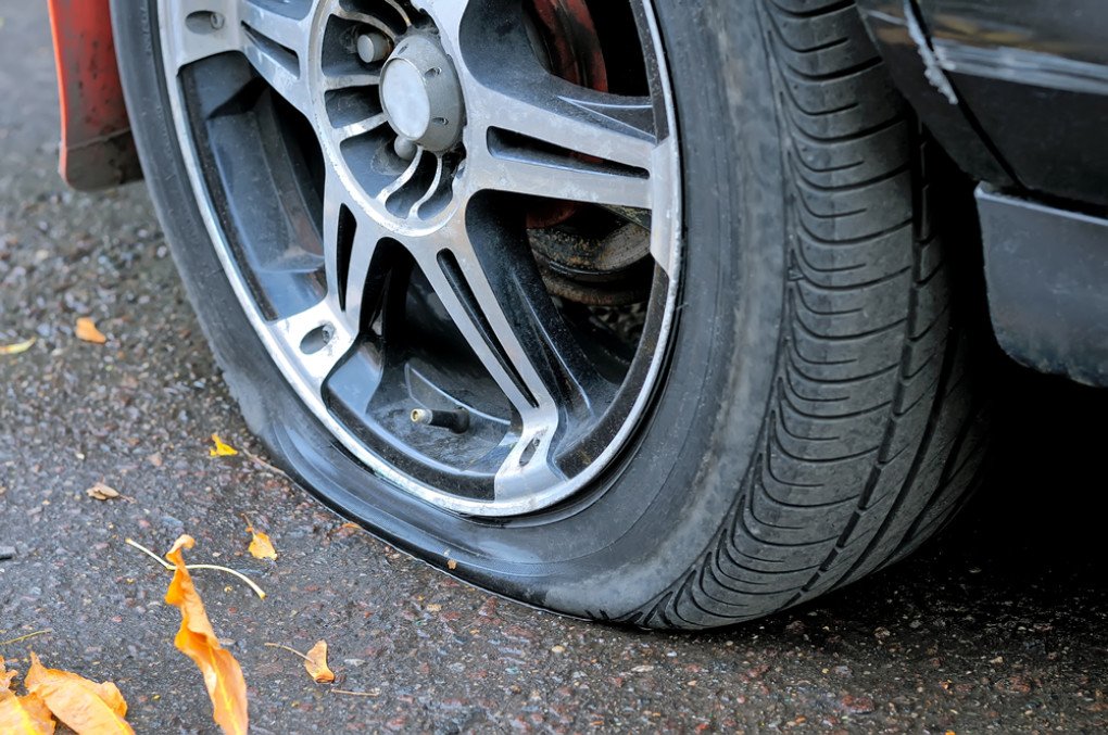 6. A flat tyre