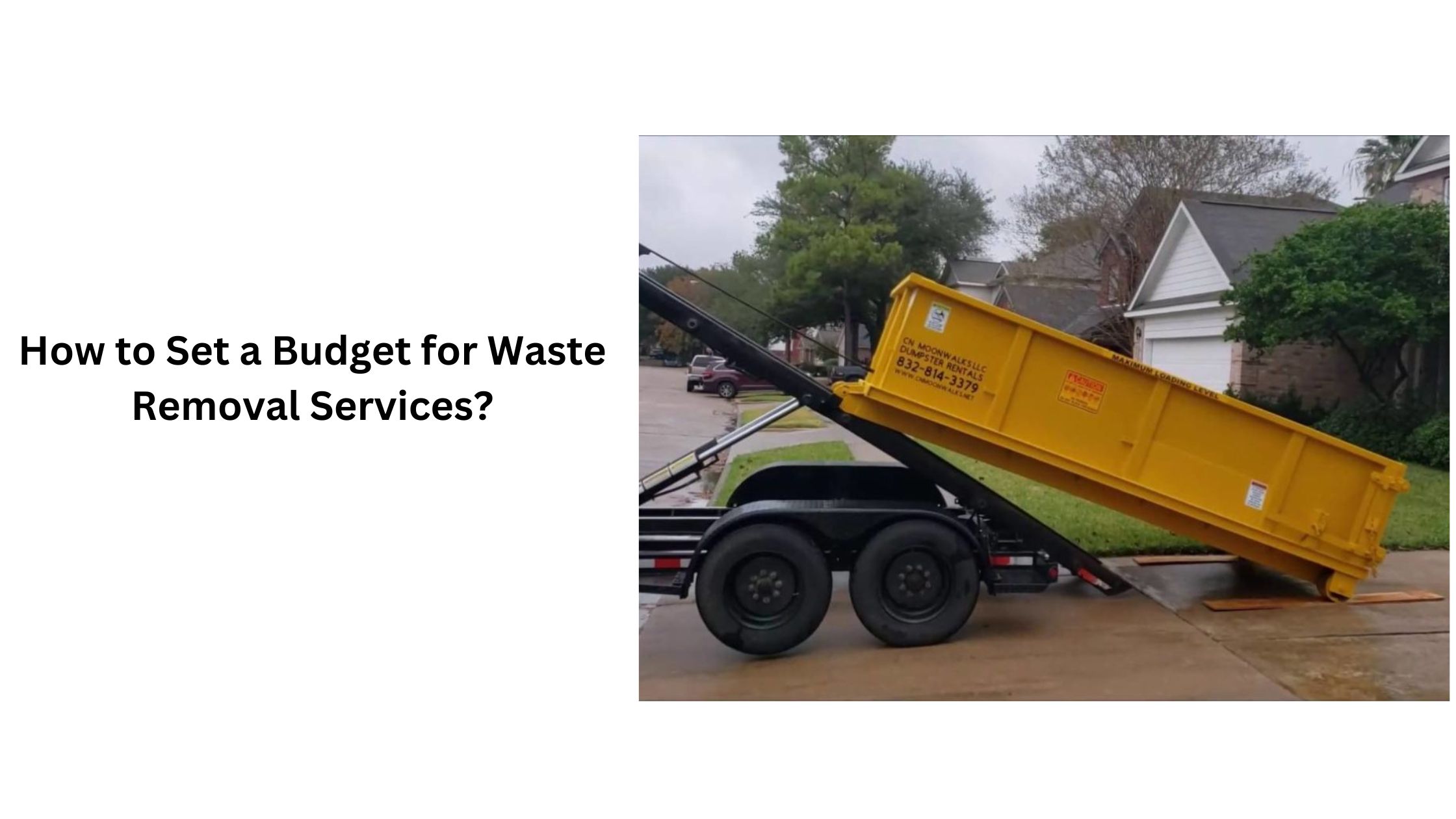 How to Set a Budget for Waste Removal Services? Vipon