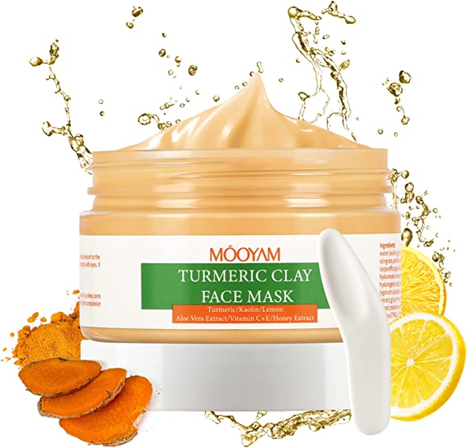 Turmeric Vitamin C Clay Mask Skincare Blackhead Remover Mask, Vitamin C